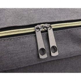 Wenjie Tas Ransel Canvas Retro - Light Gray - 11