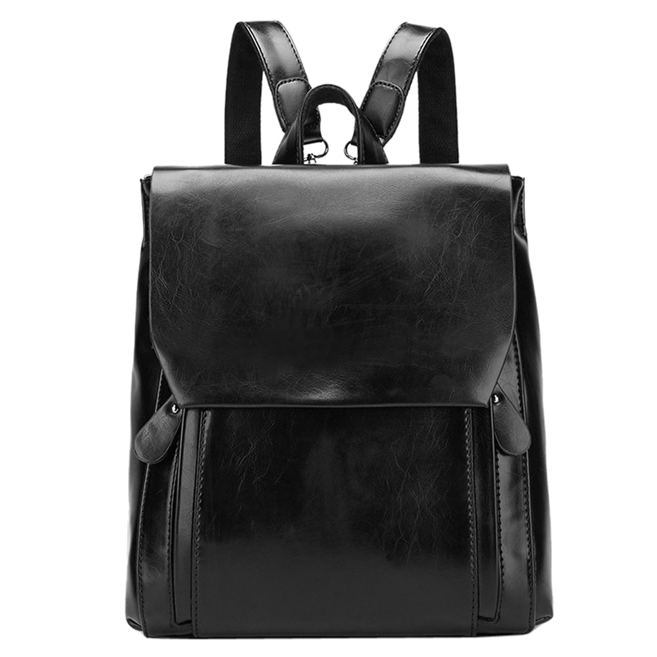 Tas Ransel Kulit Korean Style Black JakartaNotebook com Tas Ransel Kulit Korean Style Black JakartaNotebook com