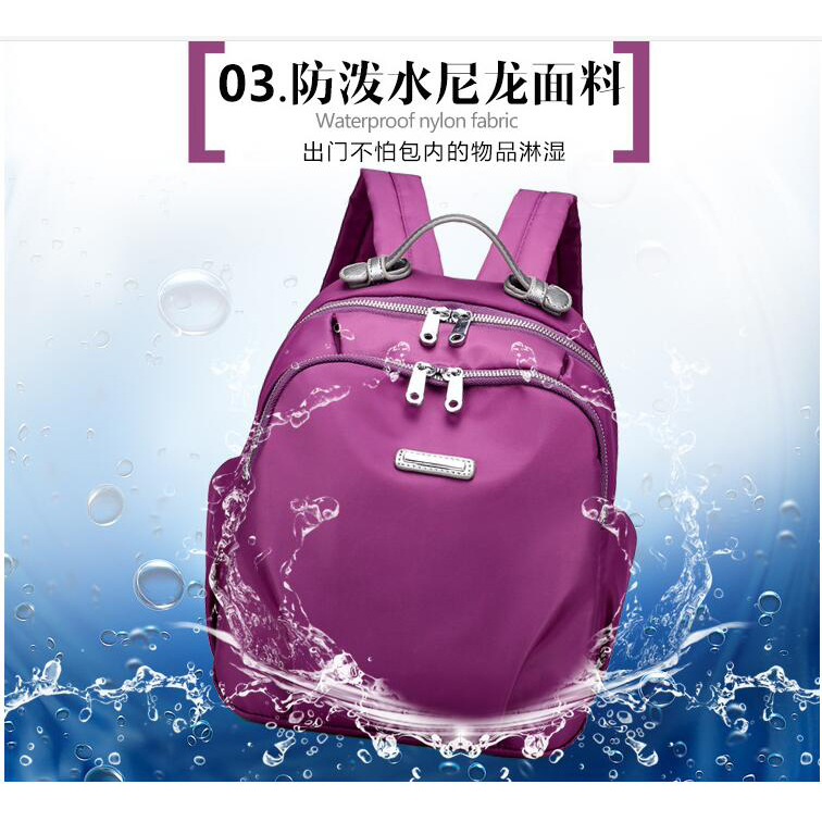 Tas Ransel Wanita Oxford Cloth - Black - JakartaNotebook.com