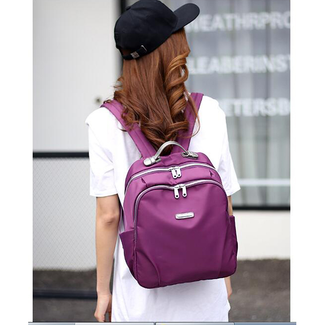 Tas Ransel Wanita Oxford Cloth - Black - JakartaNotebook.com