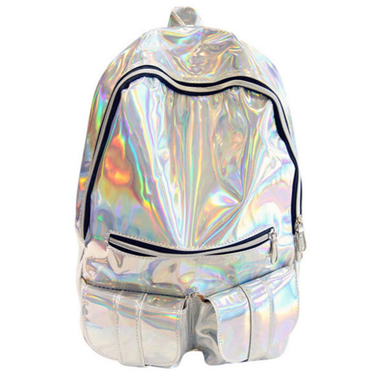  Tas  Ransel Wanita  Hologram  Blink Blink Silver 