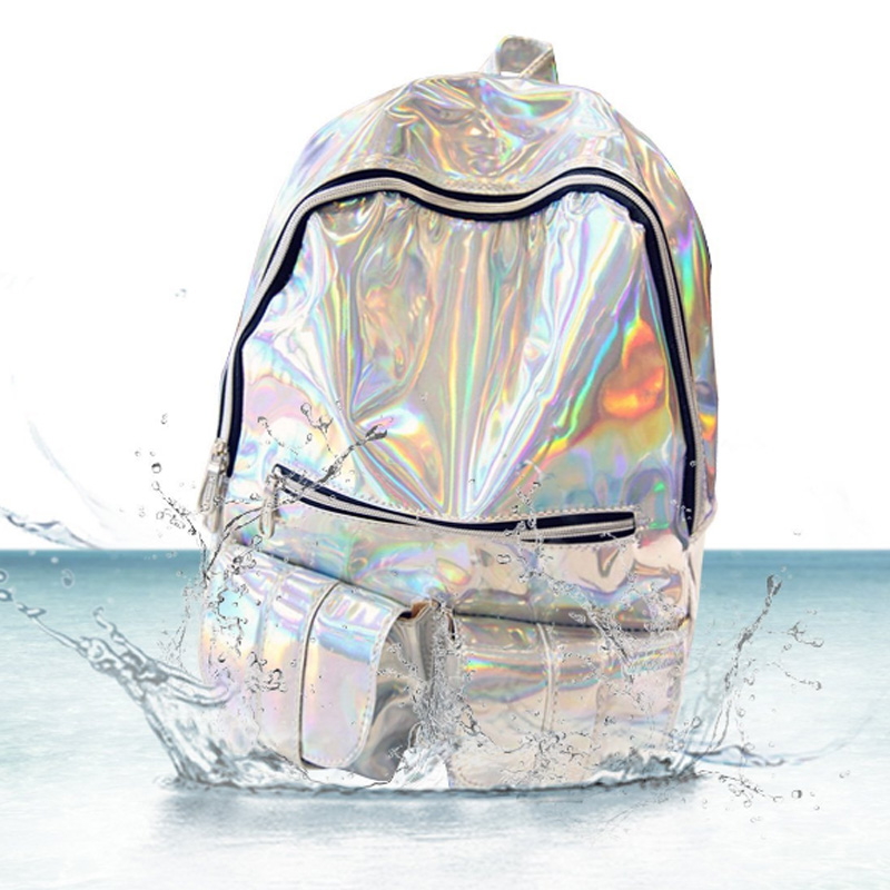  Tas  Ransel Wanita  Hologram  Blink Blink Silver 