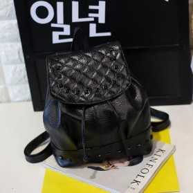 Tas Ransel Mini Gaya Korea untuk Wanita - 888 - Black
