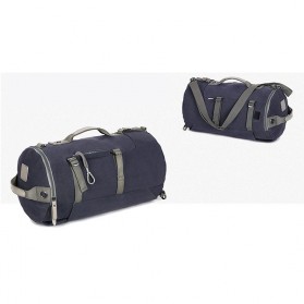 Tas Ransel Duffel Travel dengan USB Charger Port - Black Blue - 5