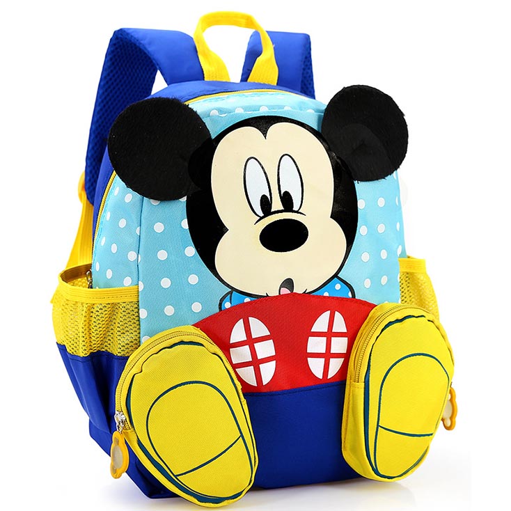 Tas Ransel Anak Model Kartun Gambar Mickey Mouse Blue