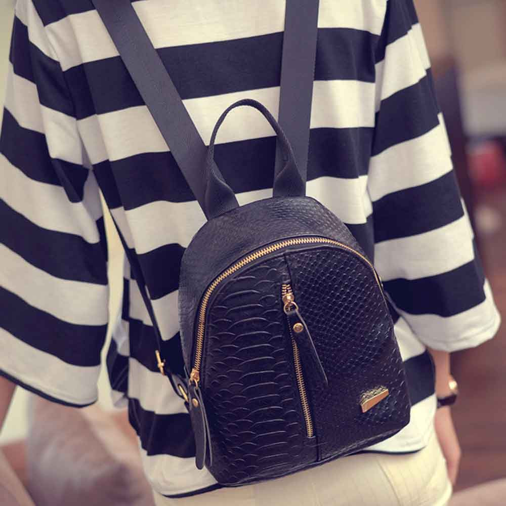 Tas Ransel Mini Korea untuk Wanita Black