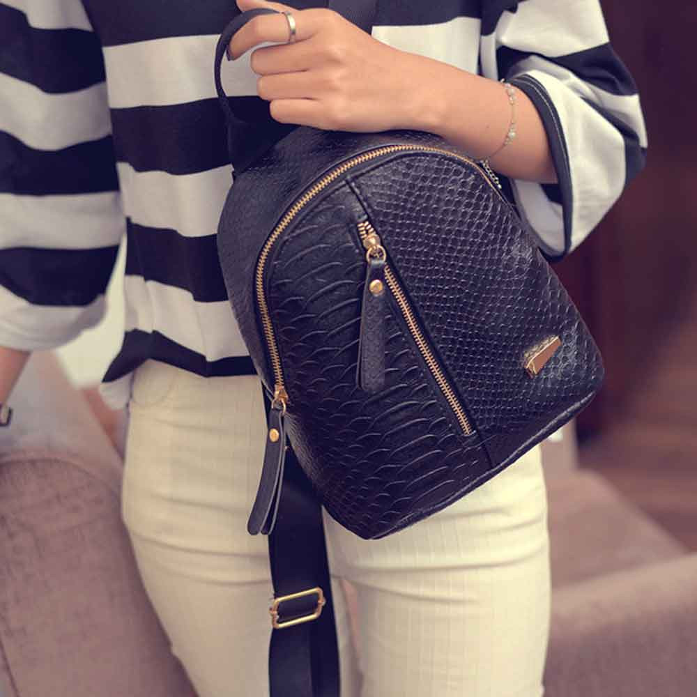 Tas Ransel Mini Korea untuk Wanita Black Tas Ransel Mini Korea untuk Wanita Black