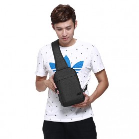 TINYAT Tas Selempang Sling Bag - T602 - Dark Gray - 7