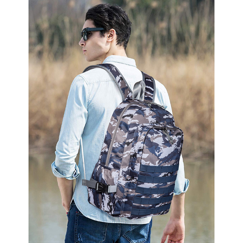 DC Meilun Tas Ransel Army PUBG Level 3 CJ001 Blue