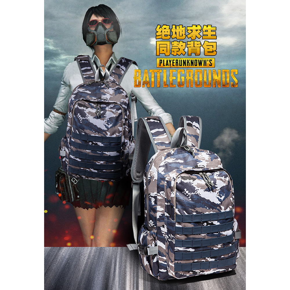 DC Meilun Tas Ransel Army PUBG Level 3 CJ001 Blue