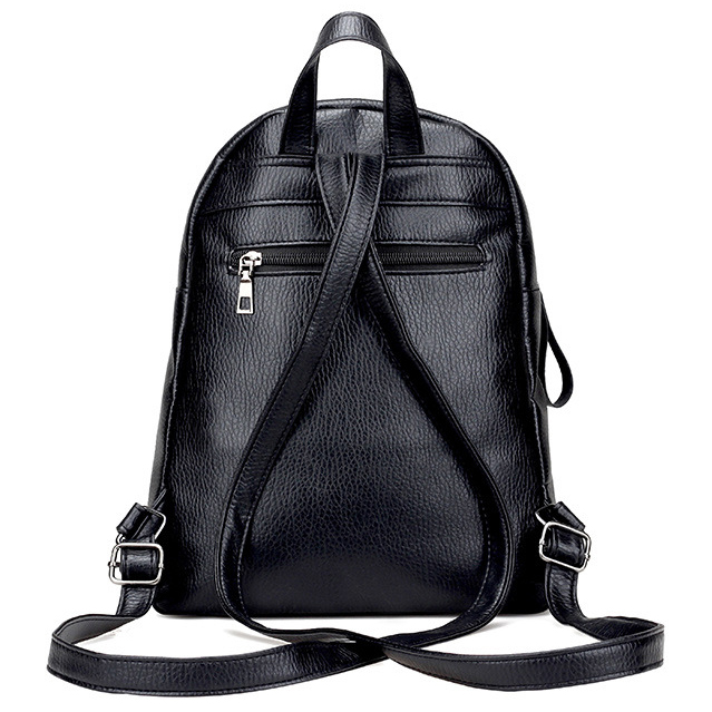 Tas Ransel Wanita PU Leather BD0153 Black Tas Ransel Wanita PU Leather BD0153 Black