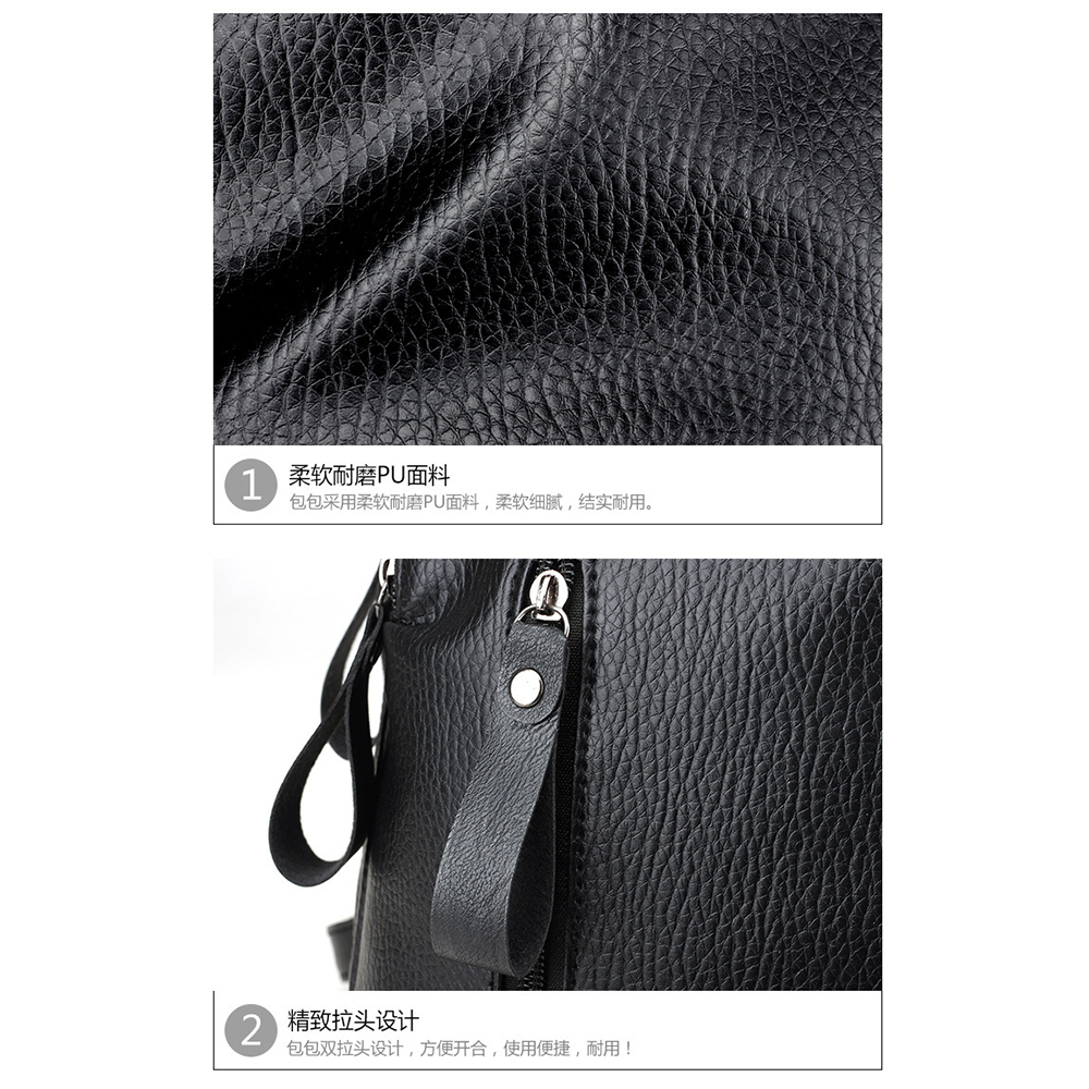 Tas Ransel Wanita PU Leather BD0153 Black 
