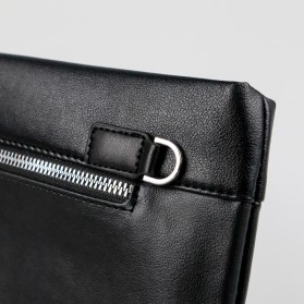Rhodey Tas Genggam Dompet Kulit Clutch Bag Size Large - HB-005 - Black - 6