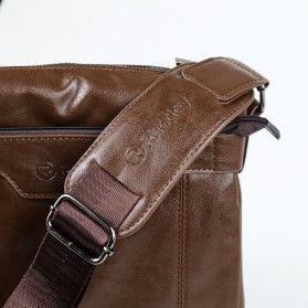 Rhodey Tas Selempang Messenger Crossbody Bag Pria dengan Dompet - 15036 - Coffee - 7
