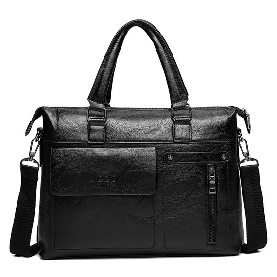  Jeep  Tas  Selempang  Jinjing Kulit Maskulin Pria PI667 