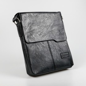 Rhodey Tas Selempang Messenger Bag Large Pria dengan Dompet - 898 - Black - 2