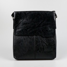 Rhodey Tas Selempang Messenger Bag Large Pria dengan Dompet - 898 - Black - 3