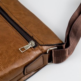 Rhodey Tas Selempang Messenger Bag Large Pria dengan Dompet - 898 - Brown - 6