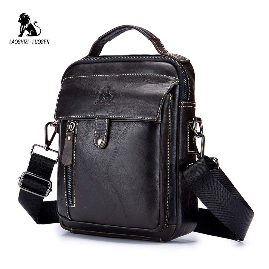 Laoshizi Luosen Tas Selempang Pria Bahan Kulit 91305 laoshizi luosen tas selempang pria bahan kulit 91305