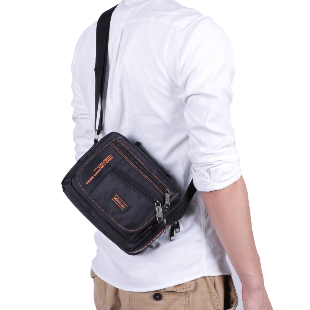 WESTLONG Tas Selempang Pria Waterproof 3720 1 Black WESTLONG Tas Selempang Pria Waterproof 3720 1 Black