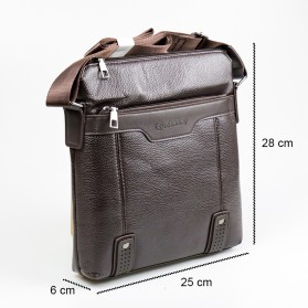 Rhodey Tas Selempang Pria Messenger Bag PU Leather - 18067 - Brown - 9