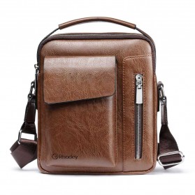 Rhodey Tas Selempang Pria Messenger Bag PU Leather - 8602 - Brown - 1