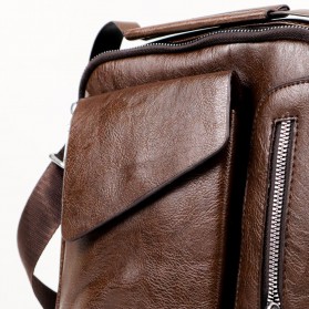 Rhodey Tas Selempang Pria Messenger Bag PU Leather - 8602 - Brown - 4