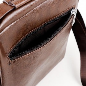 Rhodey Tas Selempang Pria Messenger Bag PU Leather - 8602 - Brown - 9