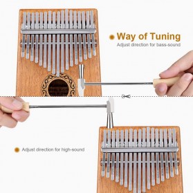 Afecto Kalimba Thumb Piano Musical Toys 17 Note Sound - W-17T - Wooden - 4