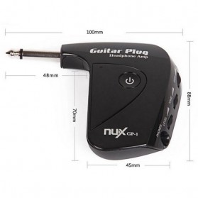 Amplifier Gitar Dengan Plug Headphone - NUX GP-1 - Black - 7