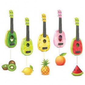 Ukulele Gitar Mainan Gambar Buah-Buahan - AK88 - Multi-Color