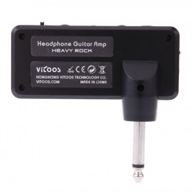 Ammoon Amplifier Gitar Jack 6.5mm Dengan Plug Headphone 3.5mm - Black - 3