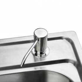 BATHE PROJECT Tempat Sabun Keran Air Soap Dispenser 220ml - JJ-3122 - Silver