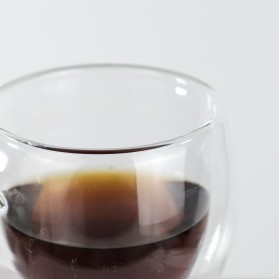 One Two Cups Gelas Cangkir Kopi Anti Panas Double-Wall Borosilicate Glass Round Series 160ml - Transparent - 4