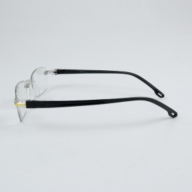 BELMON Kacamata Baca Frameless Anti Blue Light Reading Glasses Plus 1 - 641 - Black Gold - 3
