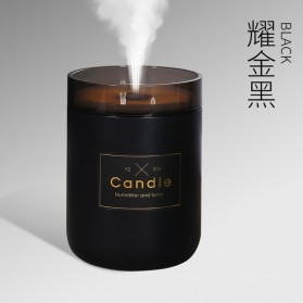 Taffware Air Humidifier Ultrasonic Aromatherapy Oil Diffuser Romantic Candle - HUMI H204 - Black