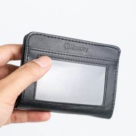Rhodey Lock Wallet Dompet Kartu Kulit 18 Slot - H013 - Black - 6