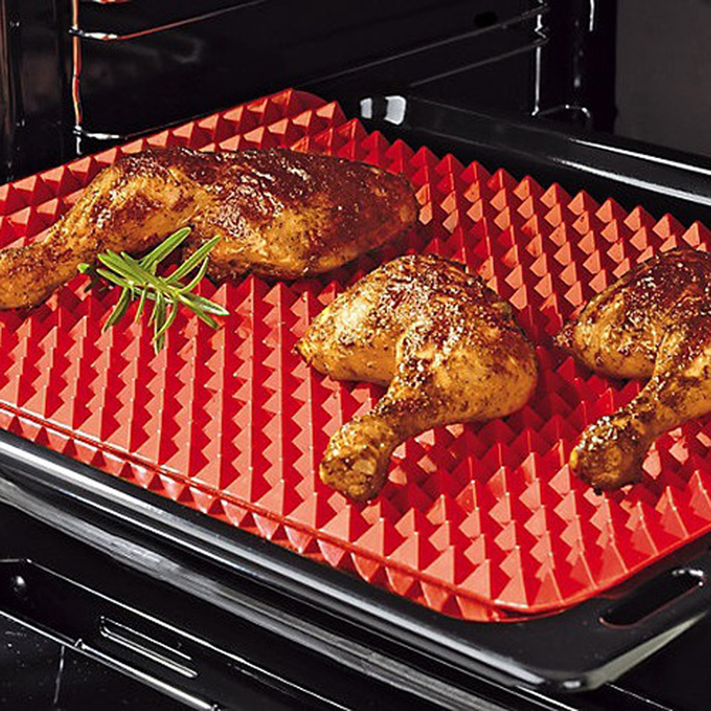 Gambar produk Aihogard Alas Masak Pyramid Silicone Non-stick Oven Baking Tray Mat - JJ1370-01