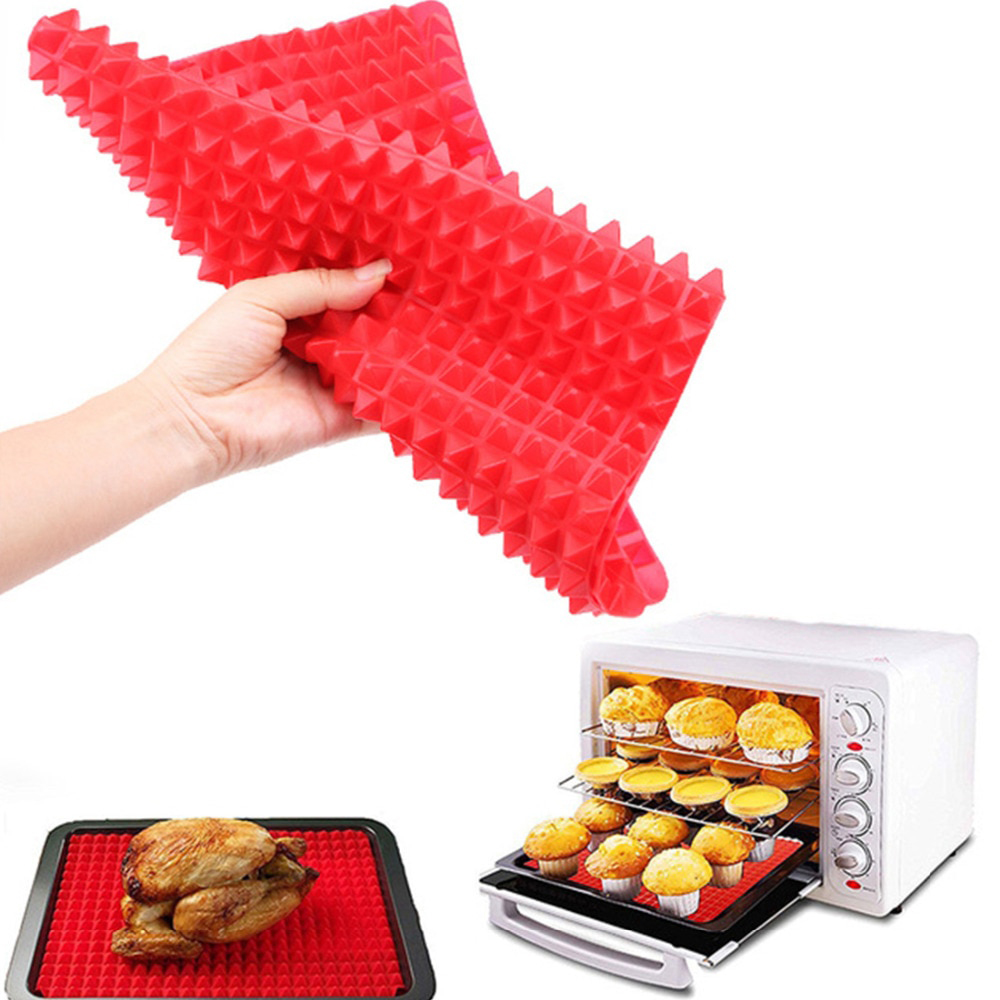 Gambar produk Aihogard Alas Masak Pyramid Silicone Non-stick Oven Baking Tray Mat - JJ1370-01