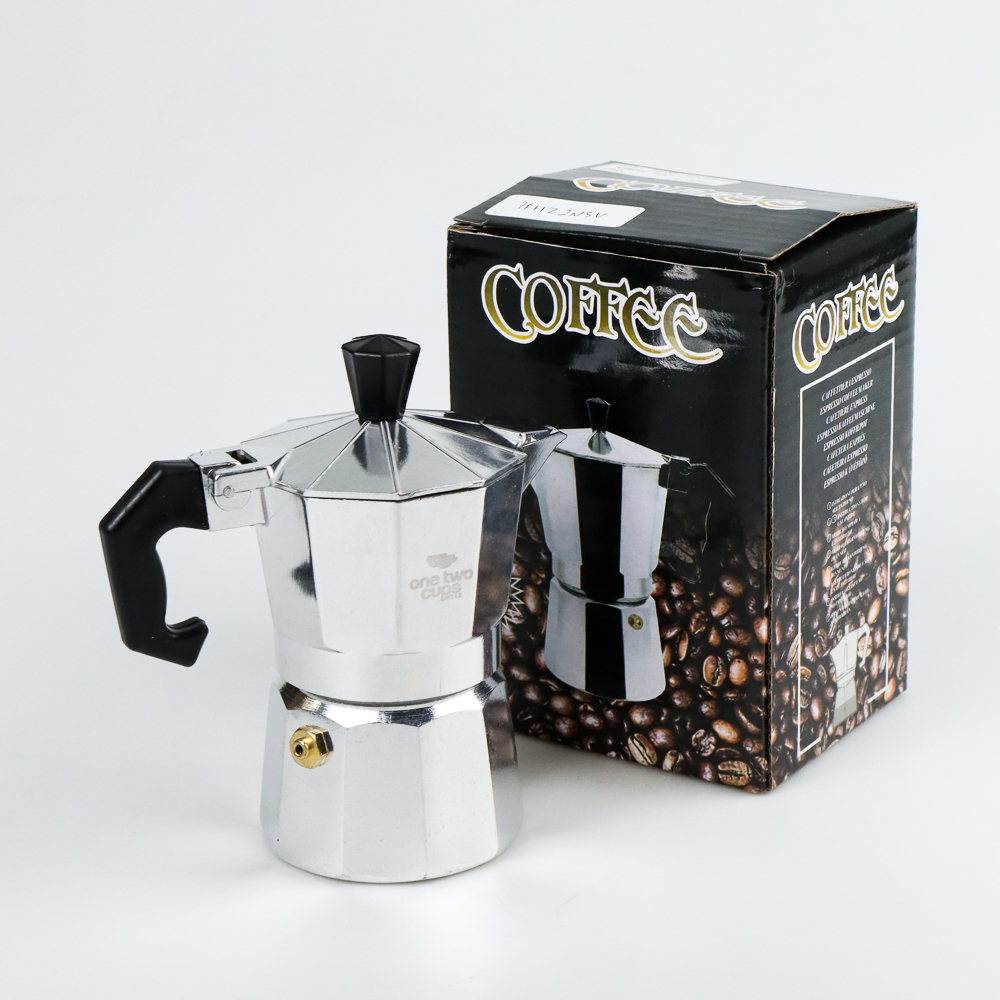 One Two Cups Espresso Coffee Maker Moka 
