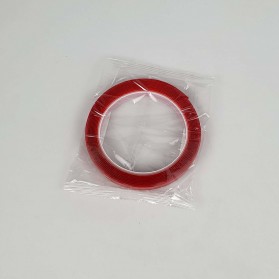 SZBFT Perekat Double Tape Acrylic Adhesive Transparent No Trace Sticker 10 mm x 3 m - J4702 - Red - 11