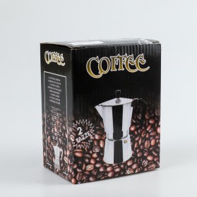 One Two Cups Espresso Coffee Maker Moka Pot Teko Stovetop Filter 100ml 2 Cups - JF112 - Silver - 9