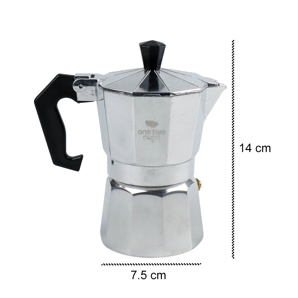 One Two Cups Espresso Coffee Maker Moka 