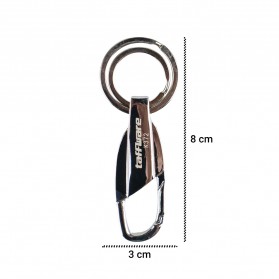 Taffware Gantungan Kunci Carabiner Keychain Stainless Steel - K372 - Silver - 5