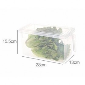Strongwell Kotak Kontainer Makanan Kulkas Kitchen Storage Food Box 31x15.6x13CM - SW804-M - Transparent - 8