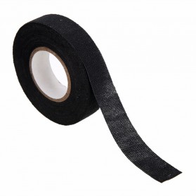 Mayitr AG Lakban Kabel Listrik Adhesive Cloth Wiring Tape 19mm - BI02980 - Black - 6