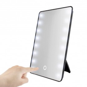 RUIMIO Home Solution Cermin Make Up Mirror 16 LED Light - A3107 - Black - 1