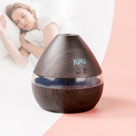 Taffware Air Humidifier Aromatherapy Oil Diffuser Wood Design 300ml - Humi H218 - Dark Brown