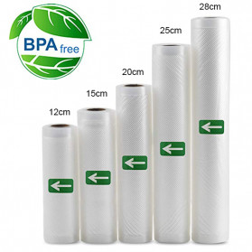 TaffPACK Kantong Plastik Vacuum Sealer Storage Bag 25x500cm 1 Roll - HK-07 - Transparent - 10