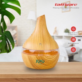 Taffware Air Humidifier Ultrasonic Aromatherapy Oil Diffuser Wood Grain 300ml - Humi K-H98 - Yellow
